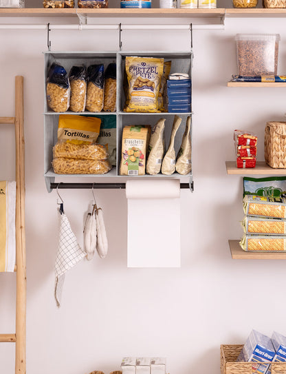 Hanging Closet Organizer with Garment Rod