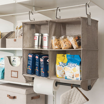 Hanging Closet Organizer with Garment Rod