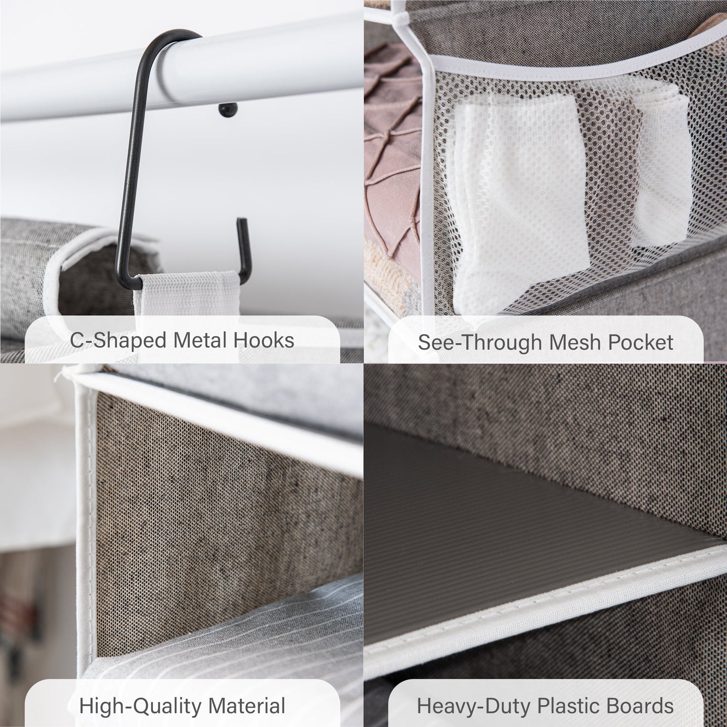6-Shelf Hanging Closet Organizer
