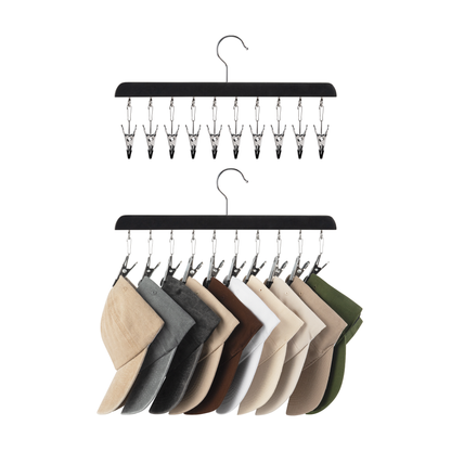 Hat Organizer and Baseball Cap Rack for Closet, Set of 2