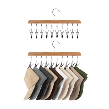 Hat Organizer and Baseball Cap Rack for Closet, Set of 2