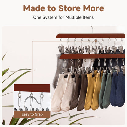 Hat Organizer and Baseball Cap Rack for Closet, Set of 2
