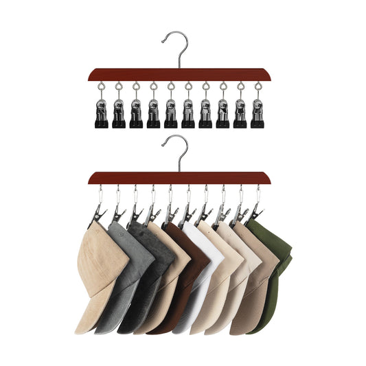 Hat Organizer and Baseball Cap Rack for Closet, Set of 2