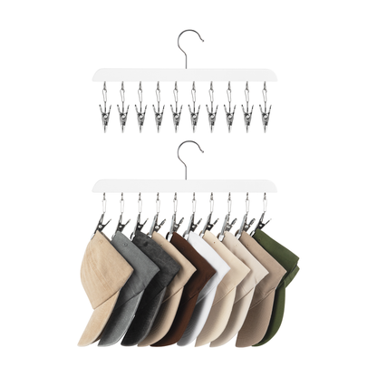 Hat Organizer and Baseball Cap Rack for Closet, Set of 2