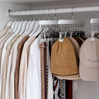 Hat Organizer and Baseball Cap Rack for Closet, Set of 2