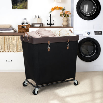 Large Rolling Laundry Basket with Wheels