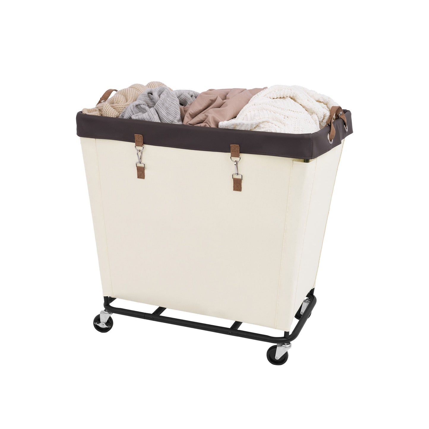 Large Rolling Laundry Basket with Wheels
