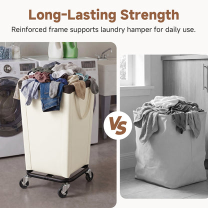 Laundry Hamper with Wheels for Home and Laundry Room
