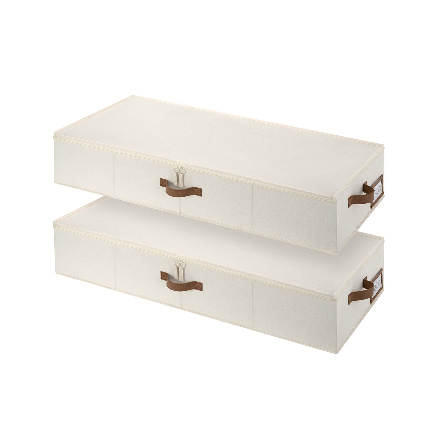 Under Bed Storage Bins with Label Holder, 2-Pack