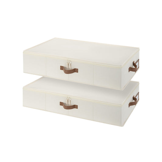 Under Bed Storage Bins with Label Holder, 2-Pack