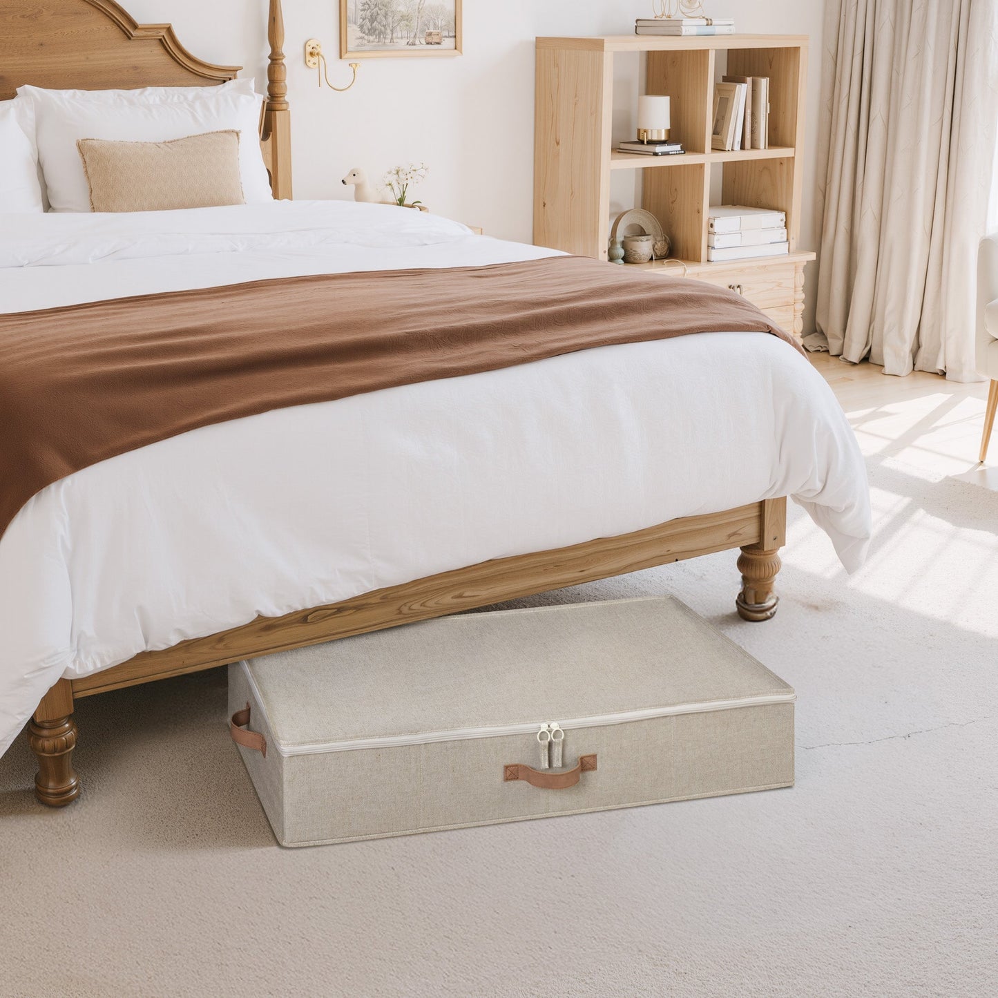 Under Bed Storage Bins with Label Holder, 2-Pack